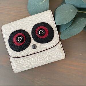 Coach Rocky Panda Bear Trifold Wallet
